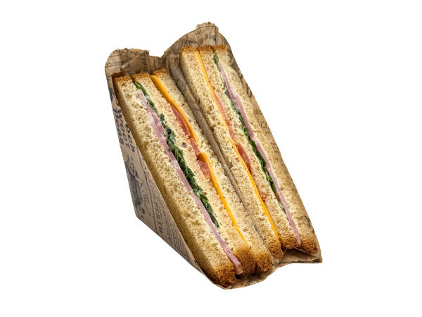Club sandwich jambon cheddar