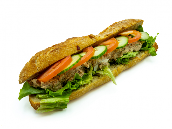Sandwich thon crudités